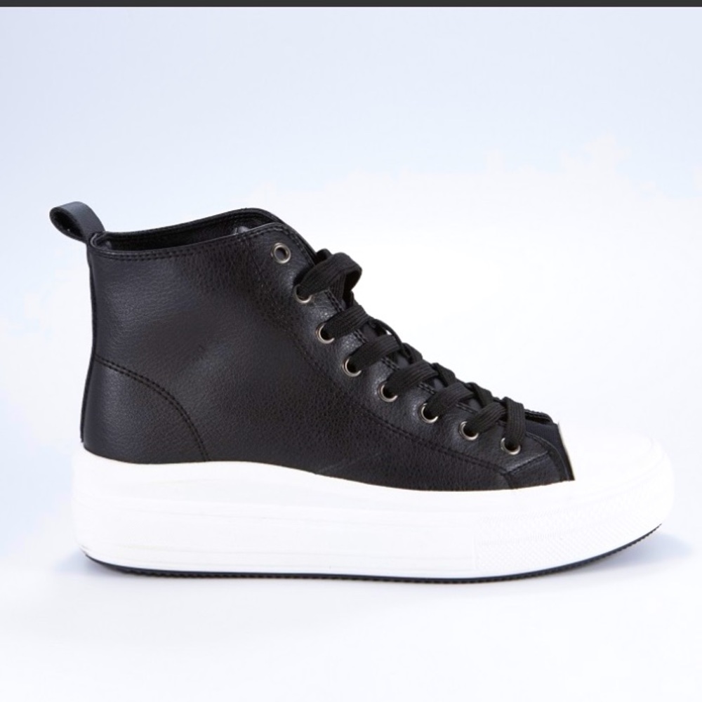 Black Platform Sneakers